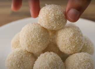 τρουφάκια λευκής σοκολάτας