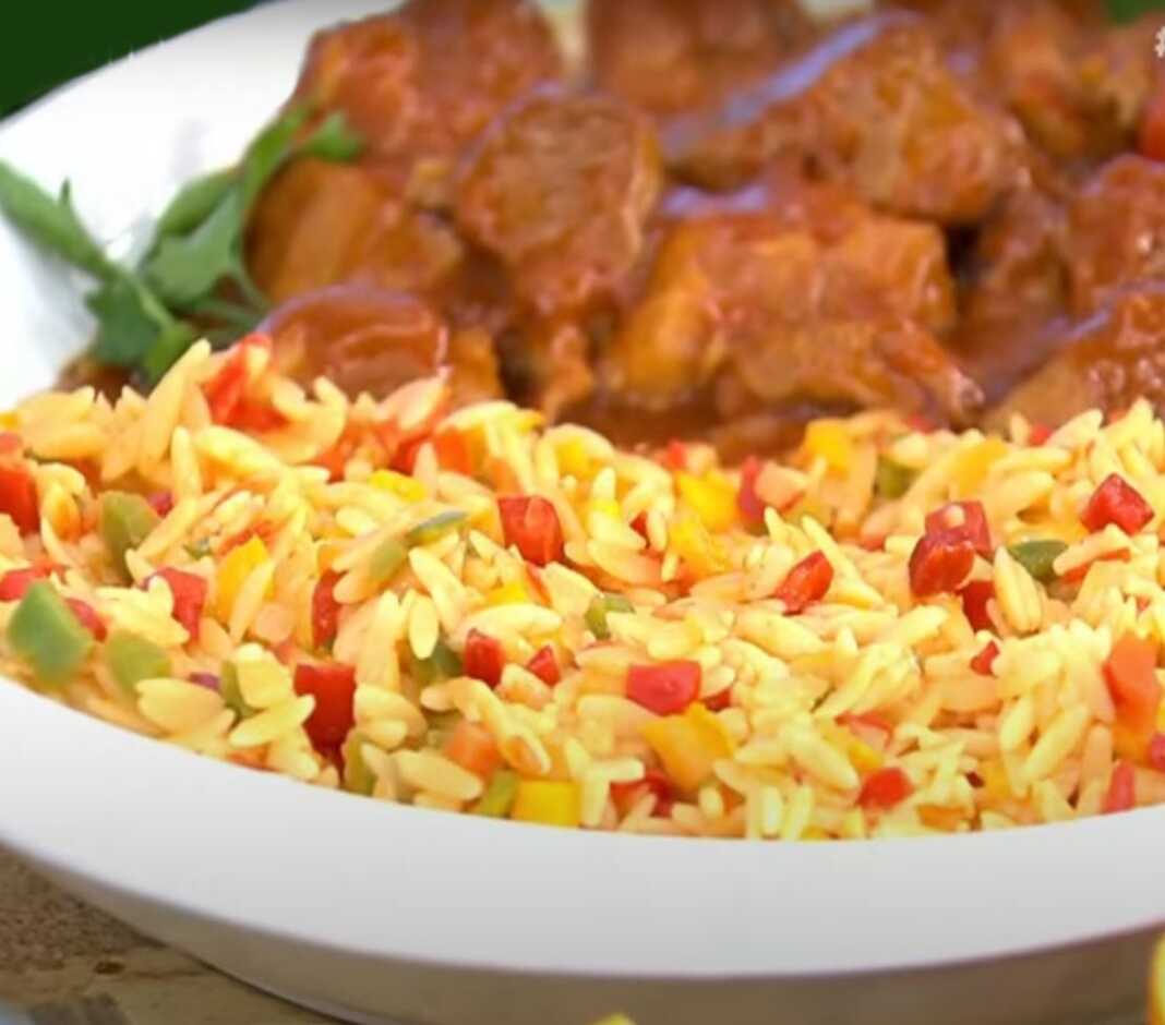 χοιρινό με κριθαράκι χοιρινό με κριθαράκι