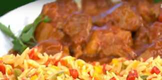 χοιρινό με κριθαράκι