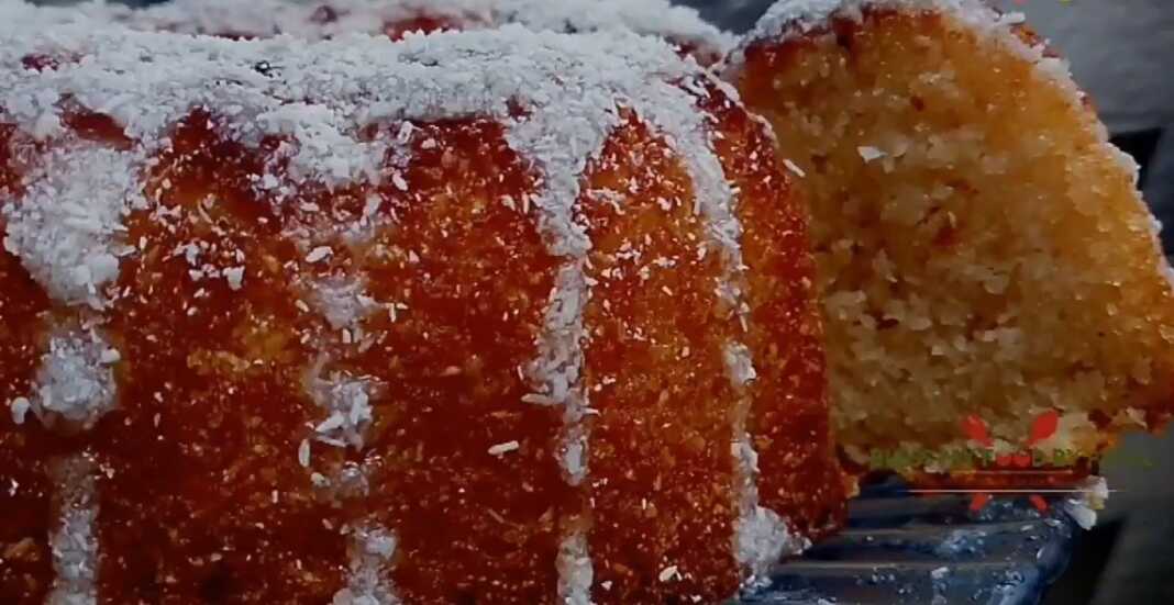 Κείκ Σιμιγδάλι με καρύδα