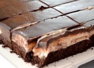 Πάστα Ταψιού σοκολάτας με κρέμα