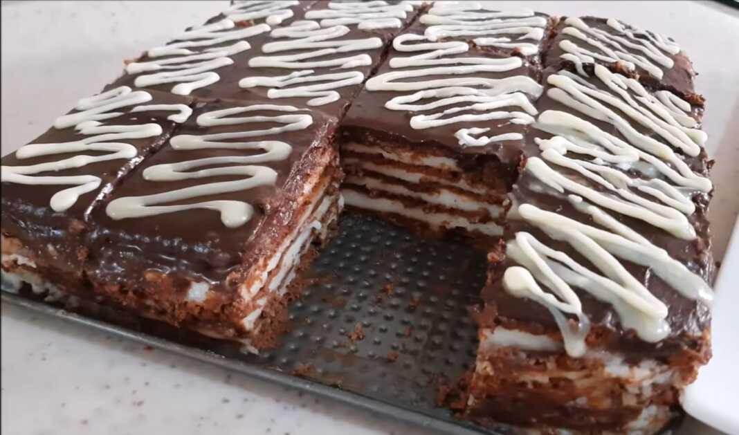 Γλυκό Ψυγείου με λευκή και μαύρη σοκολάτα