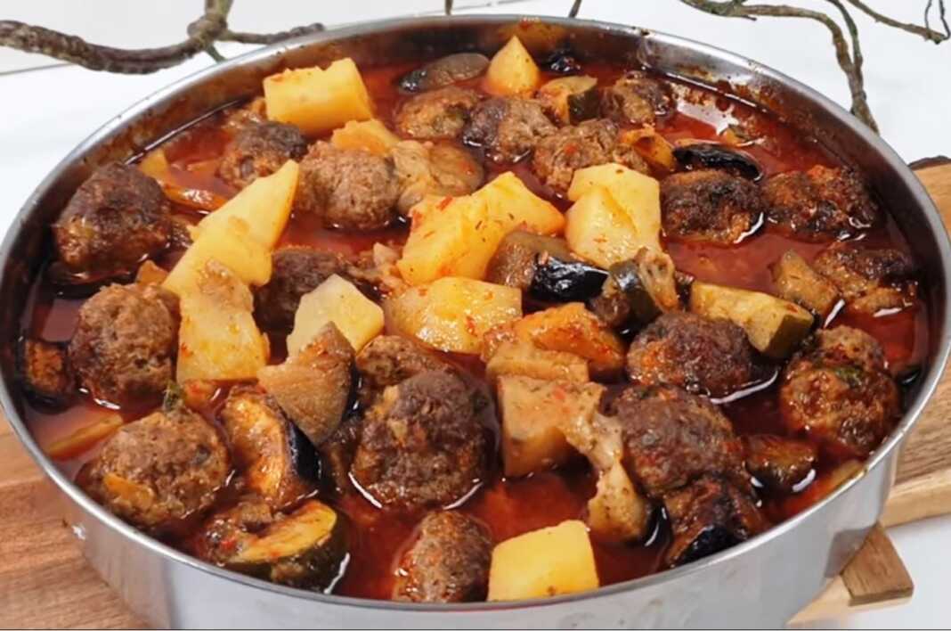 Κεφτεδάκια με λαχανικά στο φούρνο