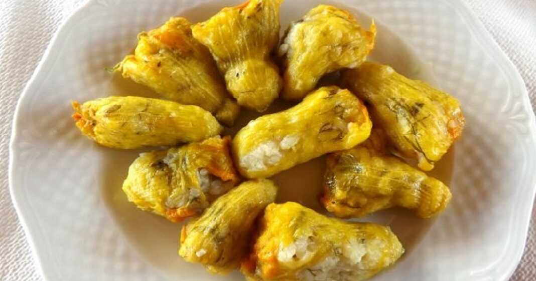 Κολοκυθοανθοί γεμιστοί