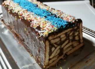 Κορμός Σοκολάτας με καρύδι