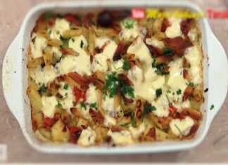 Ένα γρήγορο γεύμα για πολυάσχολες γυναίκες Μακαρόνια φουρνου