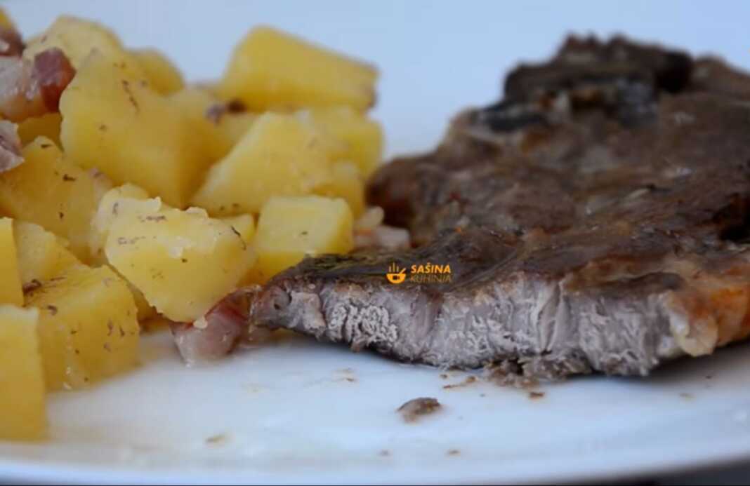 Μπριζόλες με πατάτες στο φούρνο