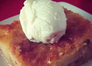 Πορτοκαλόπιτα με παγωτό