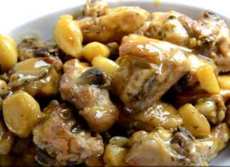 σκορδάτο κοτόπουλο στο τηγάνι