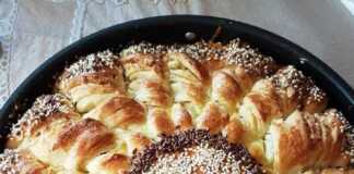 Στριφτό τυρόψωμο