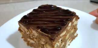 Κέικ Σοκολάτας με μπισκότα και μπανάνα Κέικ Σοκολάτας με μπισκότα