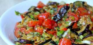 Σαλάτα μελιτζάνας στη σχάρα Σαλάτα μελιτζάνας στη σχάρα