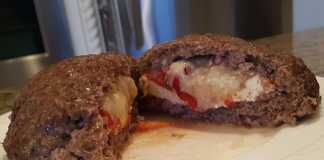 γεμιστά μπιφτέκια με φέτα