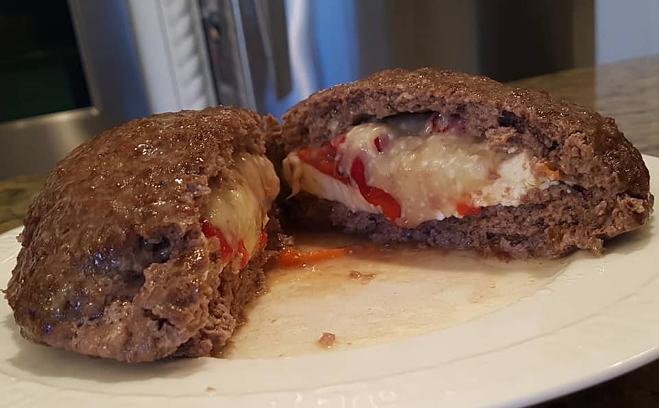 Γεμιστό Μπιφτέκι γεμιστά μπιφτέκια με φέτα