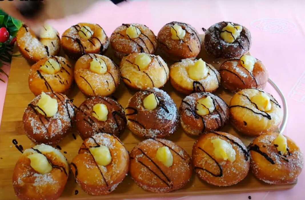 Λουκουμαδάκια με κρέμα