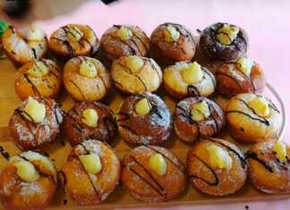 Λουκουμαδάκια με κρέμα