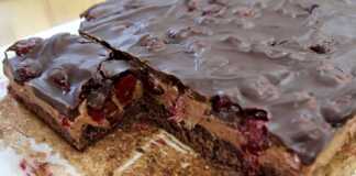 Πάστα κεράσι με σοκολάτα Πάστα κεράσι με σοκολάτα