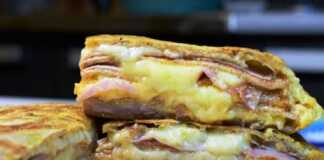 Πιτσα με τορτίγια στο τηγάνι