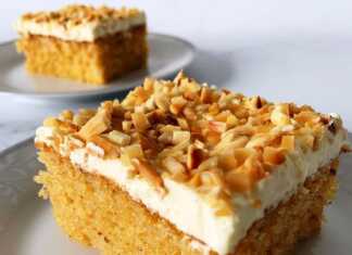 Σιροπιαστό κέικ αμυγδάλου