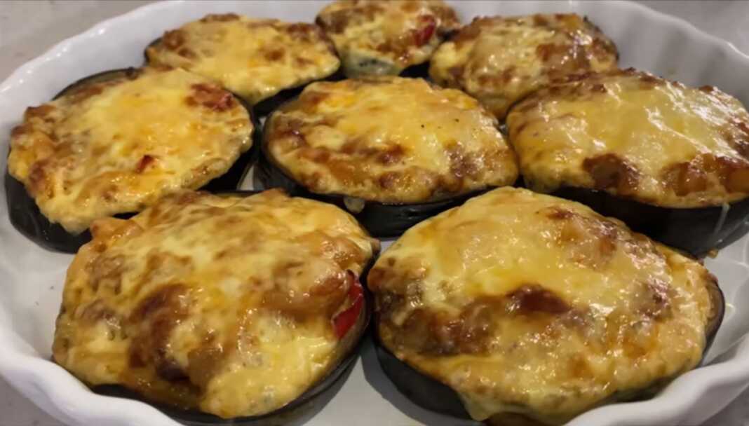 Φέτες Μελιτζάνας Γεμιστές