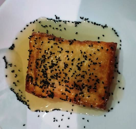 Φέτα ψητή με μέλι Φέτα ψητή με μέλι