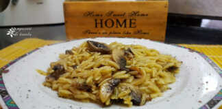 Κριθαρότο με μανιτάρια