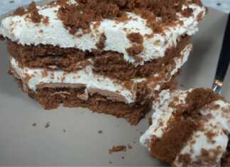 Γλυκό Ψυγείου με παντεσπάνι