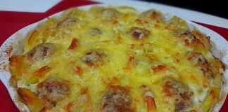 Κεφτέδες με πατάτες Ογκρατέν