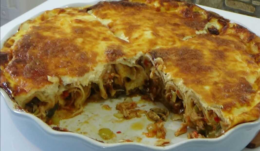 Κρέπες με κοτόπουλα σε πίτα Κρέπες με κοτόπουλα σε πίτα