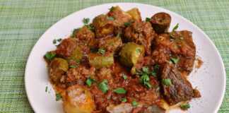 Μοσχάρι κοκκινιστό με λαχανικά