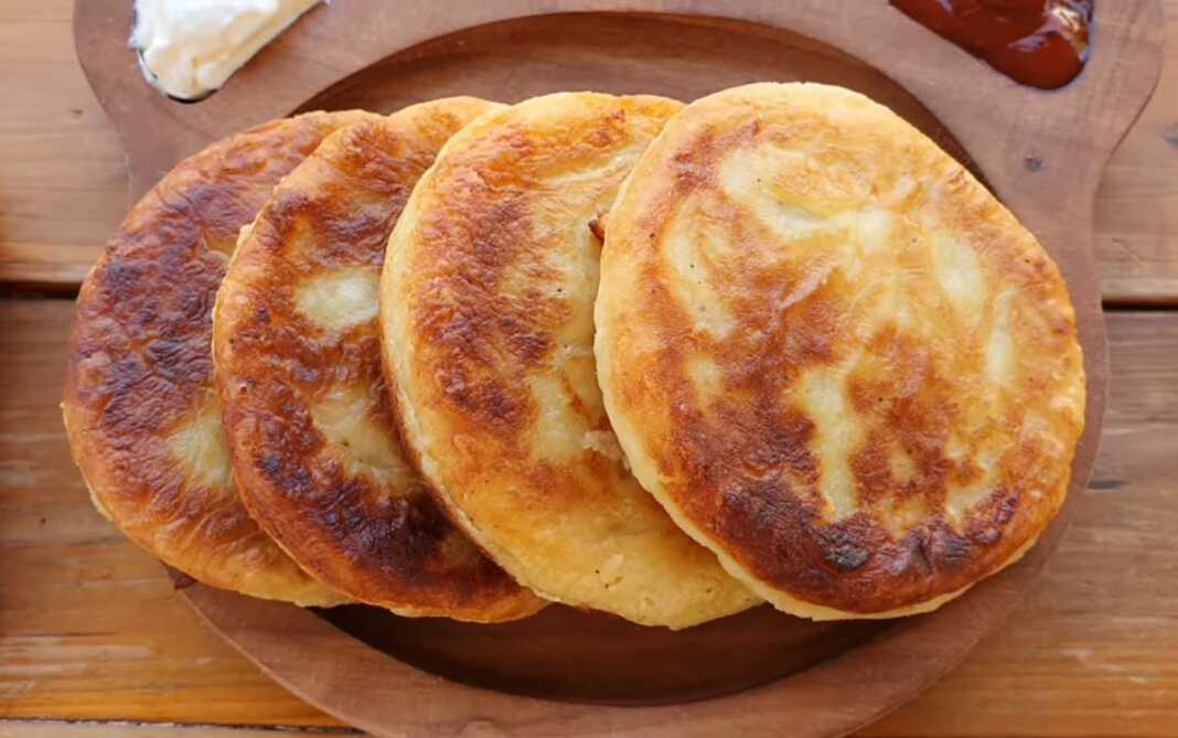 Πατατοτηγανίτες γεμιστές με κιμά