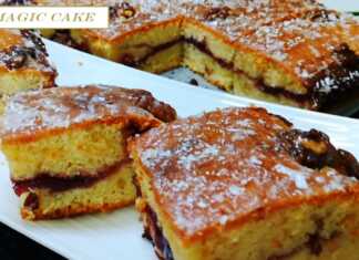 Σιροπιαστό κέικ με μαρμελάδα