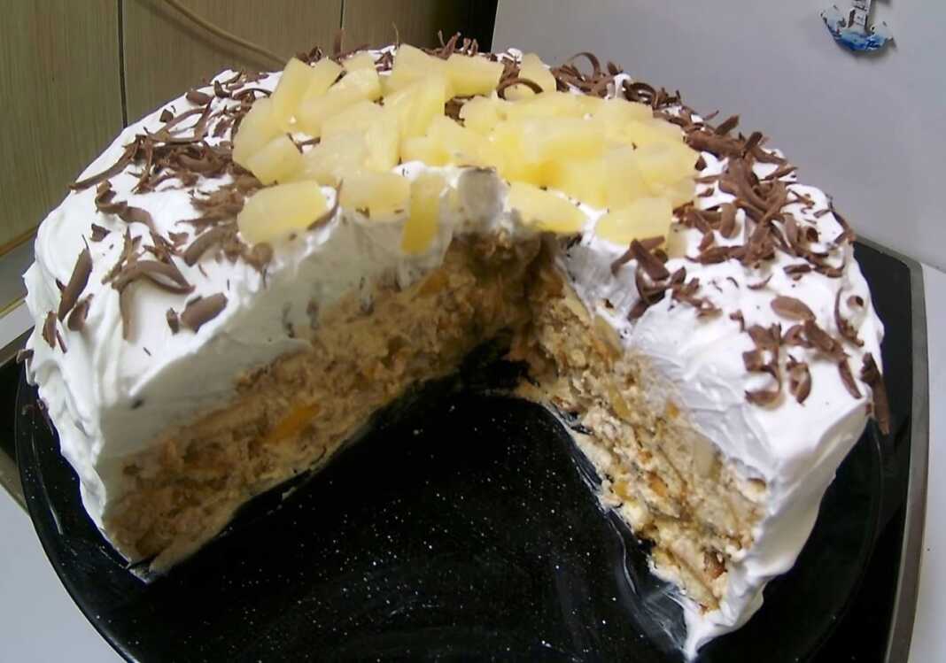 Τουρτα Φρούτων Τουρτα μπισκοτων και Φρούτων