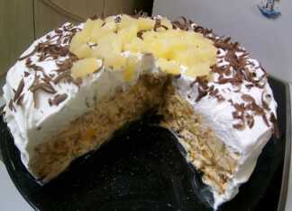 Τουρτα μπισκοτων και Φρούτων