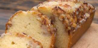 Κέικ Μήλου με γλάσσο λεμονιού