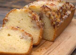 Κέικ Μήλου με γλάσσο λεμονιού