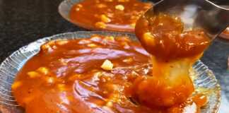 χαλβας με καρύδι και σαφράν