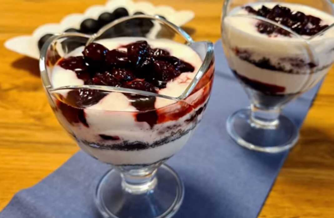 Πανακότα με κεράσια