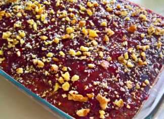 Σοκολάτενιο Κέικ μήλου με καρύδι