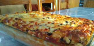 Πίτσα στο ταψί πανεύκολα και γρήγορα! πιτσα στο ταψί