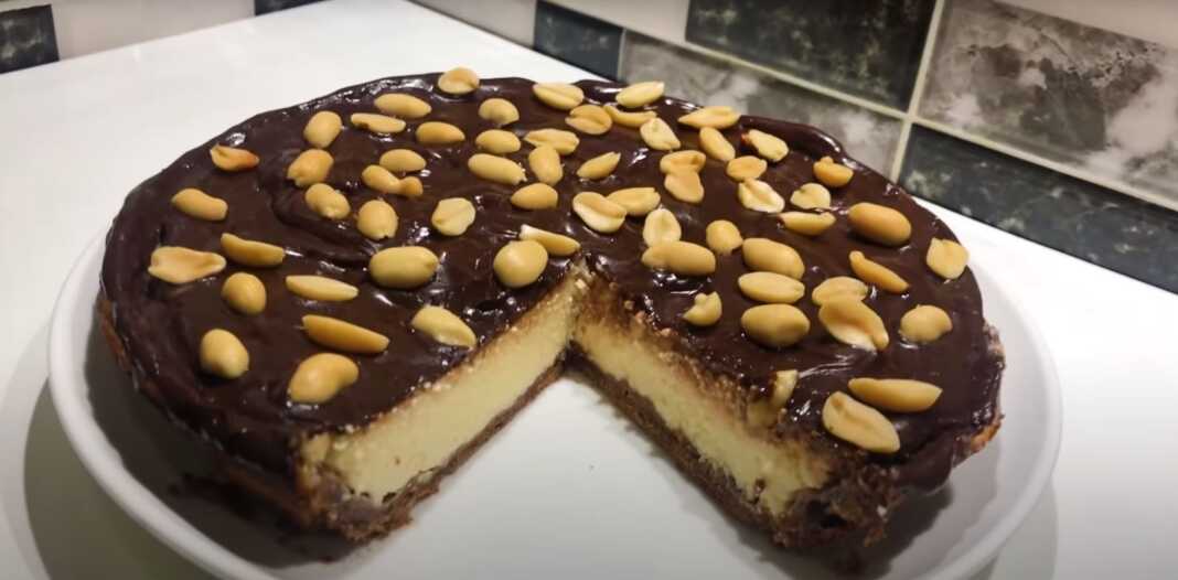 τουρτα σοκολάτα Cheesecake με σοκολάτα και ξηρούς καρπούς