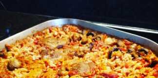 χορινο με πιλαφι και μανταρια