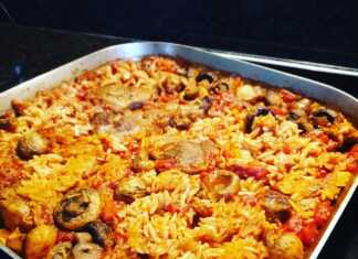 χορινο με πιλαφι και μανταρια