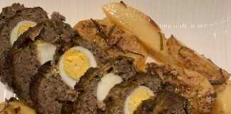 Ρολο κιμα με αυγο