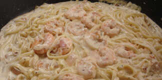 γαριδομακαρονάδα αλά κρεμ