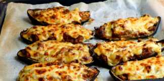 Γεμιστές μελιτζάνες με κιμά και λαχανικά