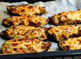 Γεμιστές μελιτζάνες με κιμά και λαχανικά