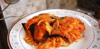 Μακαρόνια φουρνου ογκρατεν με μελιτζάνες