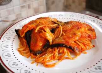 Μακαρόνια φουρνου ογκρατεν με μελιτζάνες