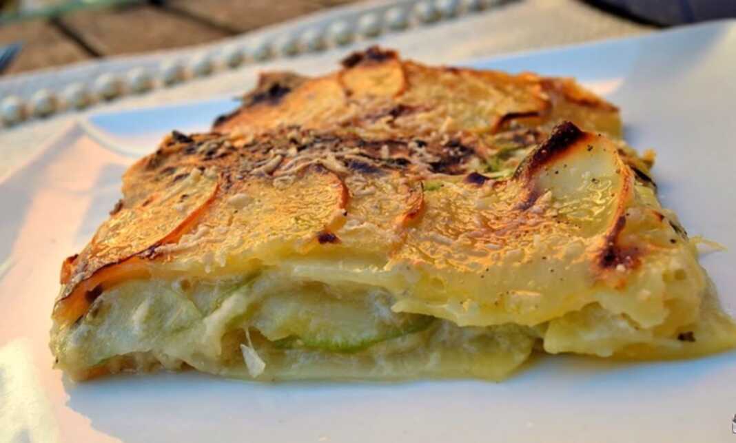 Πατατες ογκτατεν με κολοκυθάκια Πατατες ογκτατεν με κολοκυθάκια